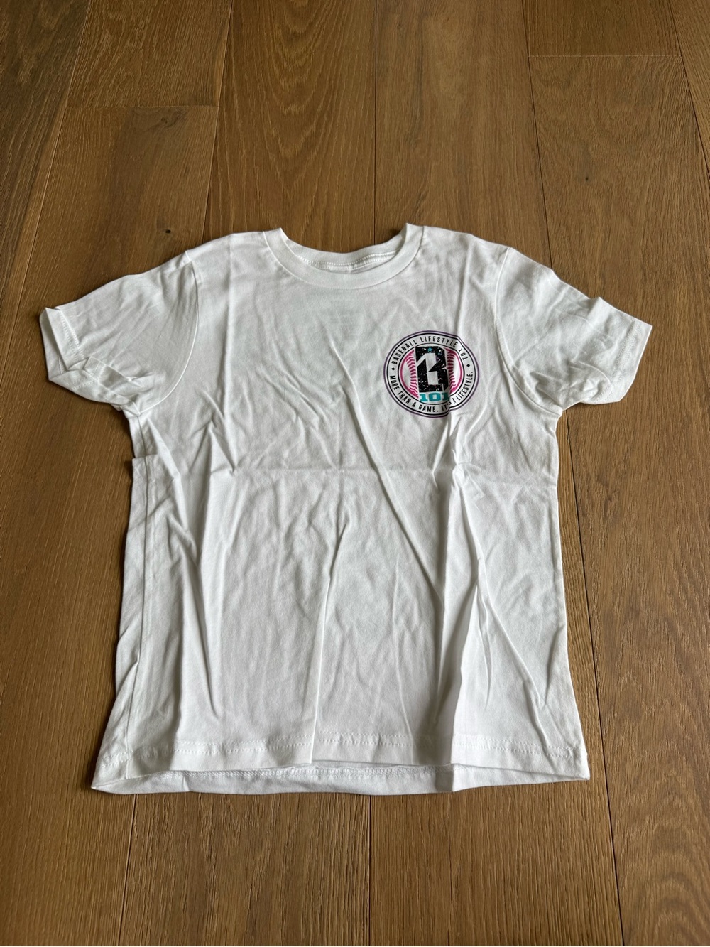 Baseball Lifestyle 101 - Splatter Tee- White Galaxy - Youth- NEW WITH TAGS